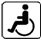 Symbol Rollstuhl Rollstuhl