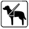 Symbol Blindenhund Blindenhund